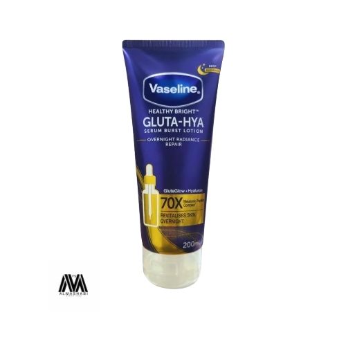  Vaseline Gluta Haya Serum Burst Overnight Lotion 200ml Radiance 