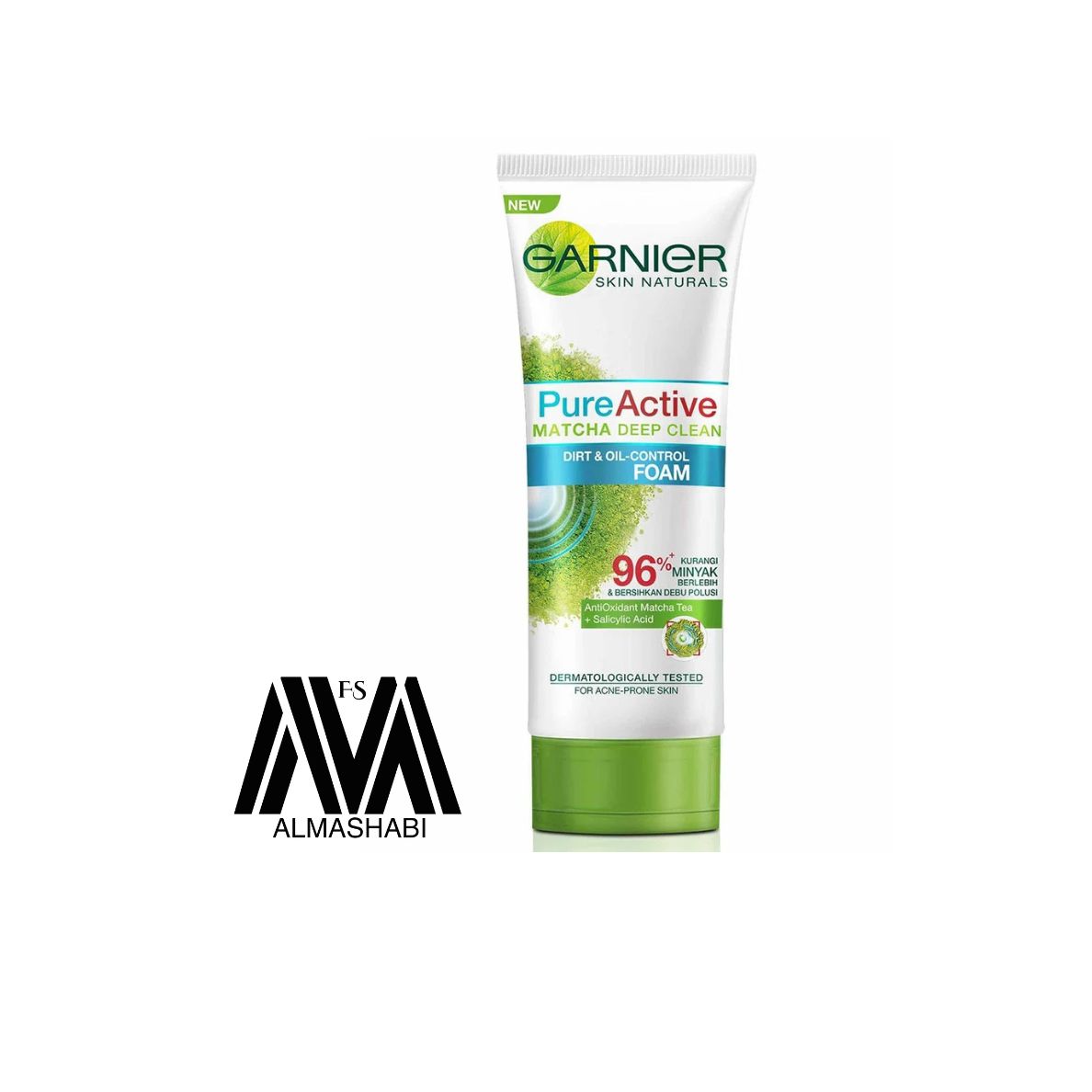  Garnier Pure Active Matcha Deep Cleansing Foaming Face Wash for Dirt and Oil 100ml 