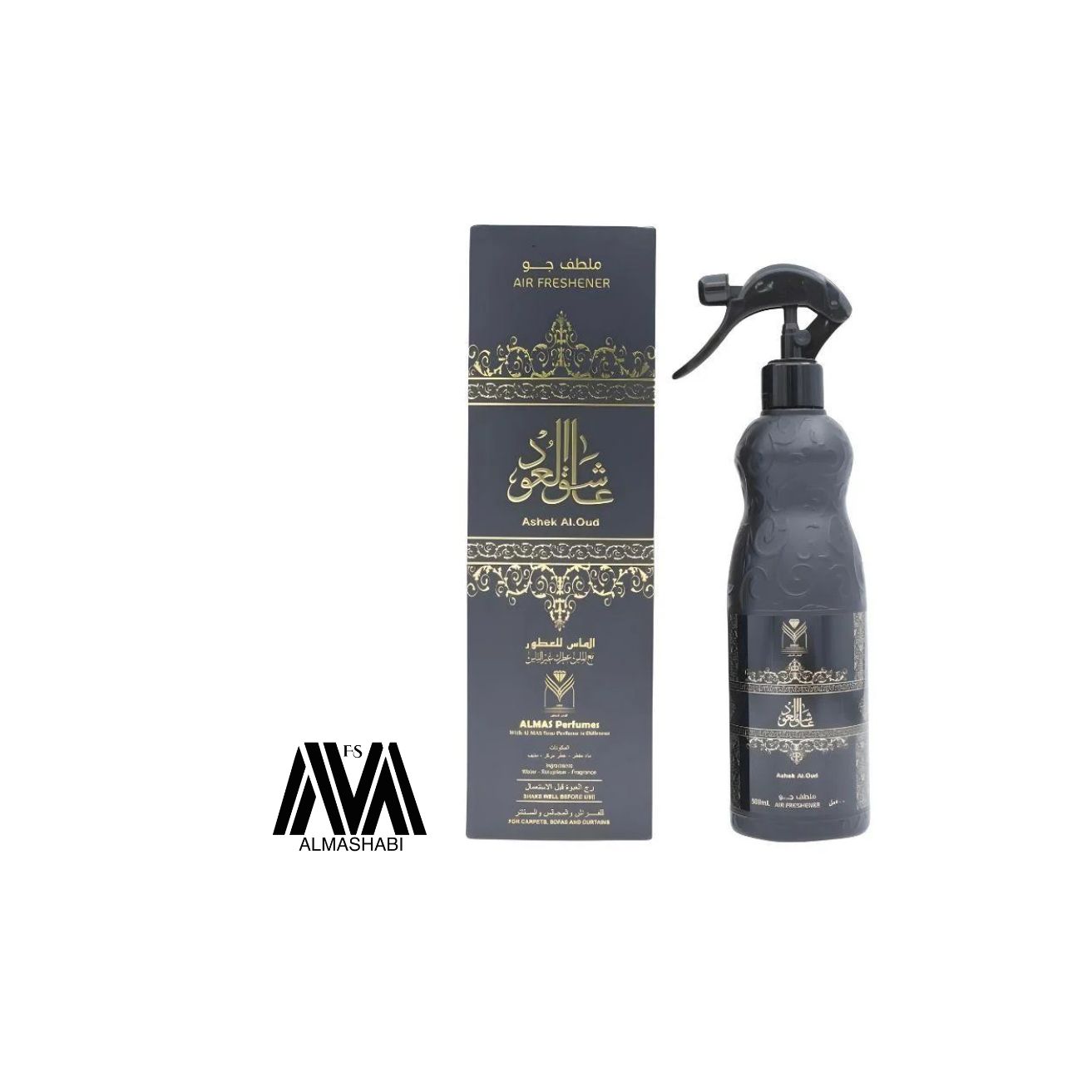  Ashiq Oud air freshener, 480 ml spray 