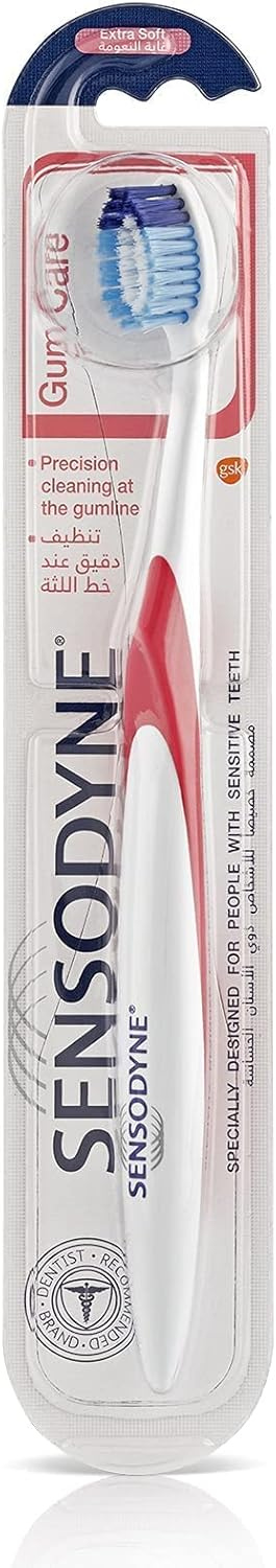  Sensodyne Toothbrush For Sensitive Teeth, Gum Care Brush With Soft Bristles, Multi-Colour 