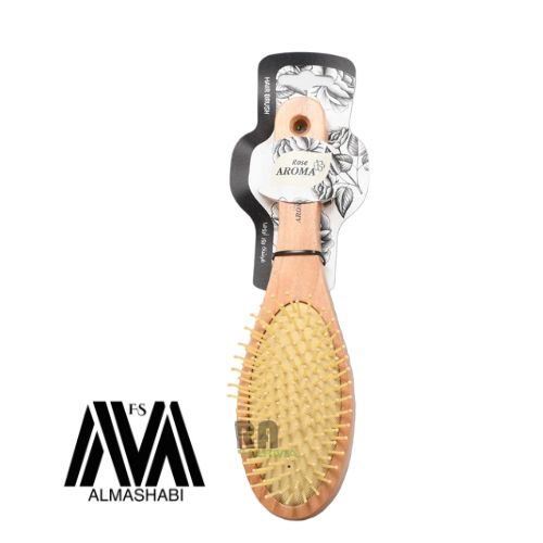 Wooden hair brush, double sided, Aroma 4736 