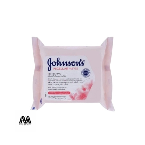  Johnson's Refreshing Micellar Wipes for Normal Skin - 25 Wipes 