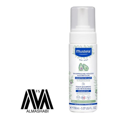  Mustela Cradle Cap Newborn Foaming Shampoo - Fragrance Free Baby Shampoo 150 ml 