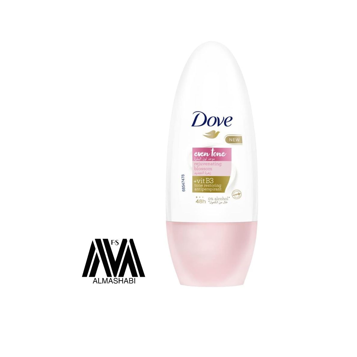  Dove deodorant roll-on, even skin tone, rejuvenating flower, 50 ml 