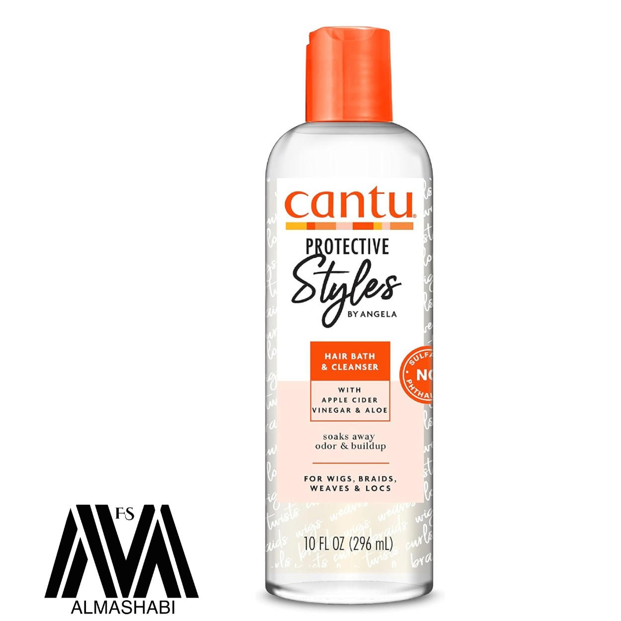  Angela Protective Styles Cantu Shower Wash and Hair Cleanser with Apple Cider Vinegar and Aloe Vera 296 ml 