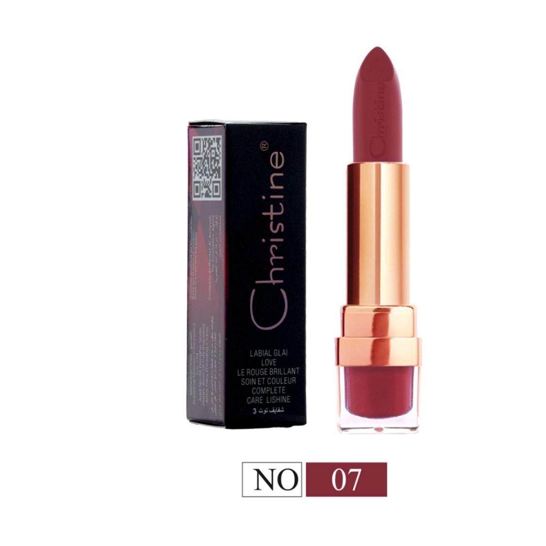  Christine CH-020 Matte Lipstick Berry 3 No. 07 