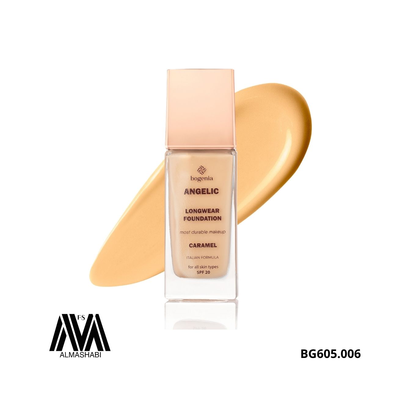  Bogenia Longwear Foundation ANGELIC Caramel BG605.006 