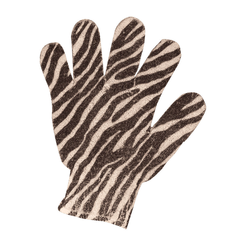  Professional black loofah 2 pieces gloves 