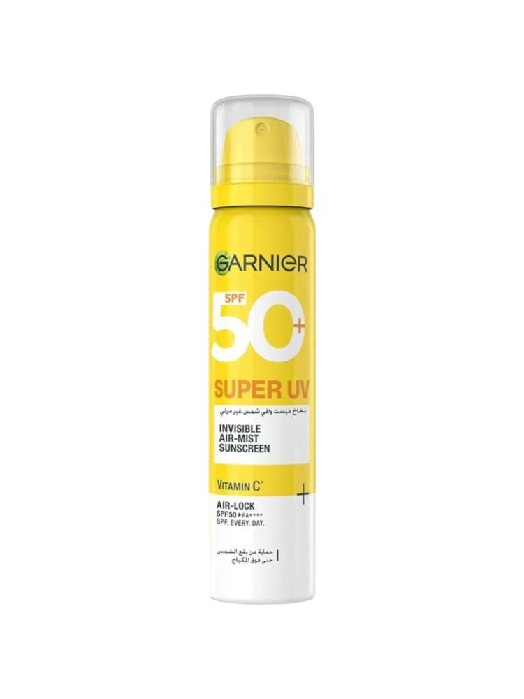 واقي شمس سوبر يو في غير مرئي +50 spf بفيتامين سي من غارنييه - 75 مل 