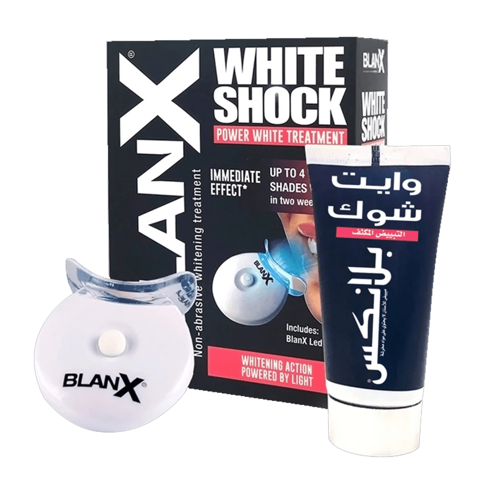  مجموعة وايت شوك للتبييض المكثف للأسنان من بلانكس 