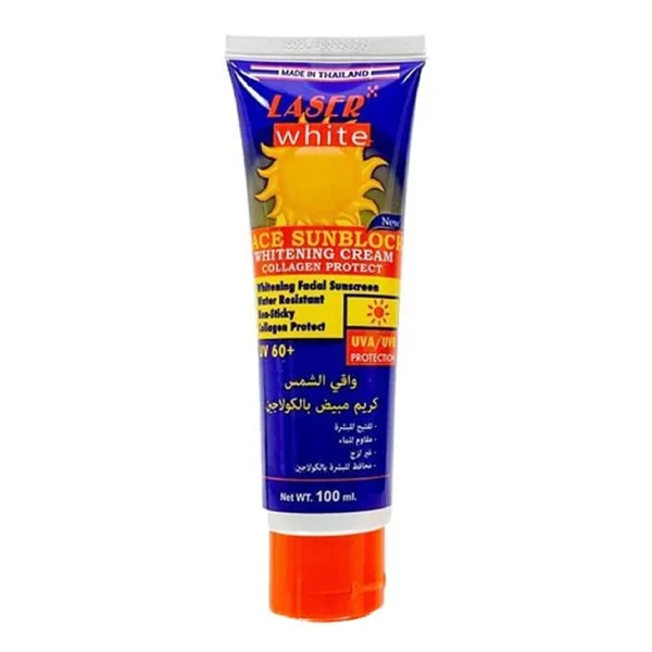  واقي الشمس مبيض بالكولاجين UV 60 من ليزر وايت. 