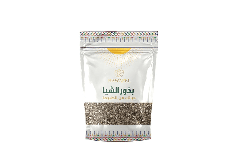  حوافل بذور الشيا الطبيعي - 250 جرام 