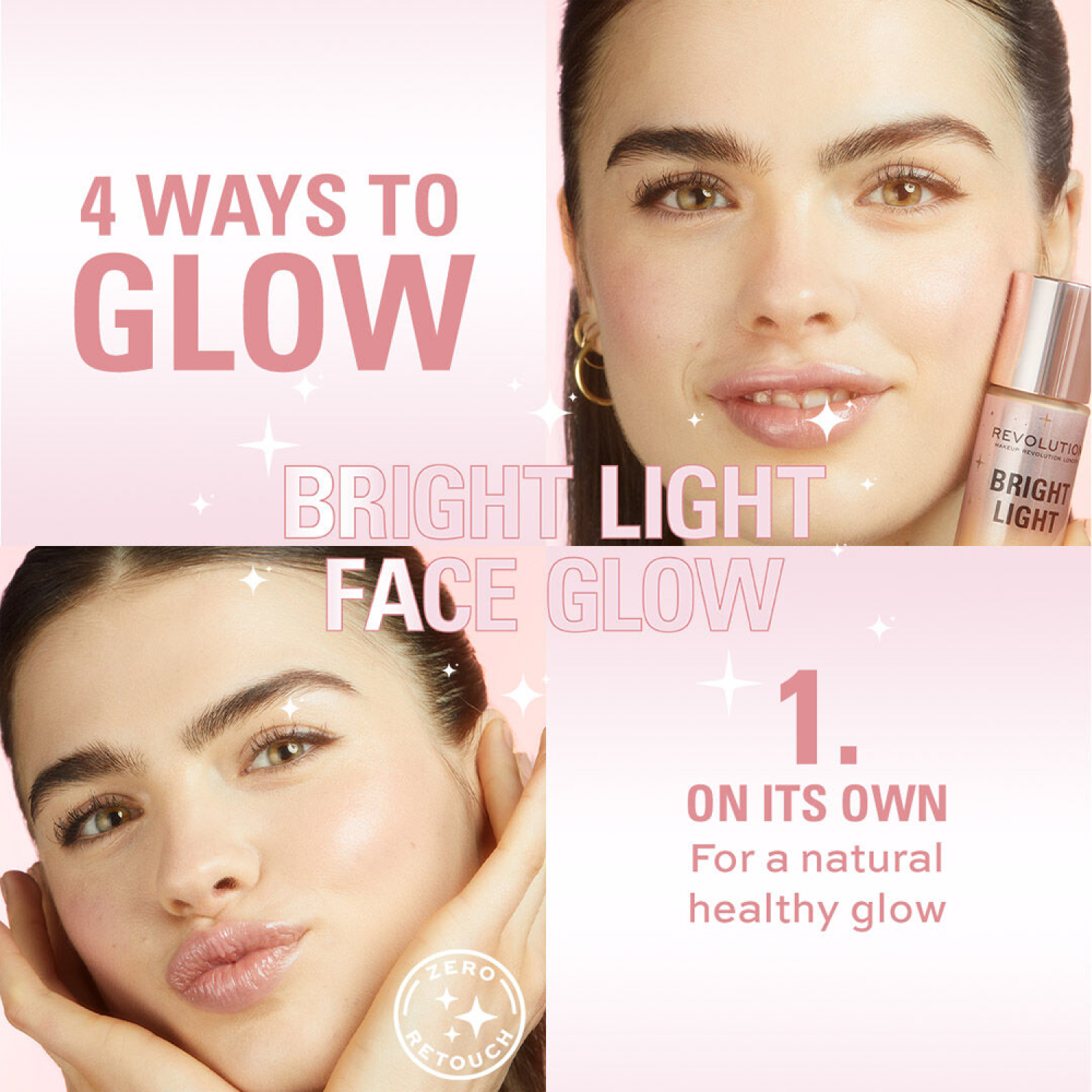  ريفلوشن إضاءة هايلايتر برايت لايت فيس قلو-Medium Light 