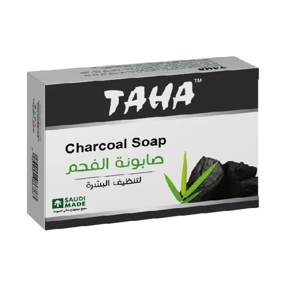  صابون قالب بالفحم من طاها - 125جرام 
