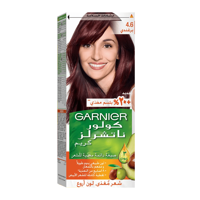  صبغة كولور ناتشرلز كريم من غارنييه - برغندي-(4.6) 