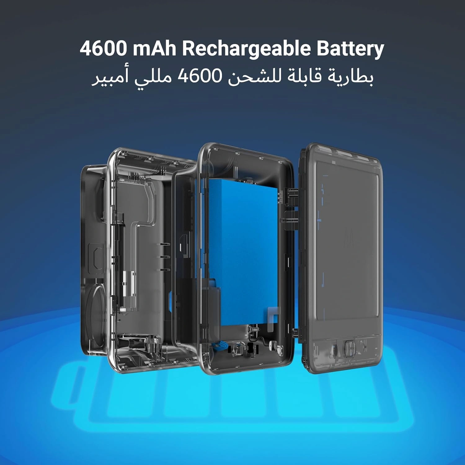 منظار الباب الذكي EZVIZ HP4 مع بطارية قابلة للشحن 4600 مللي أمبير