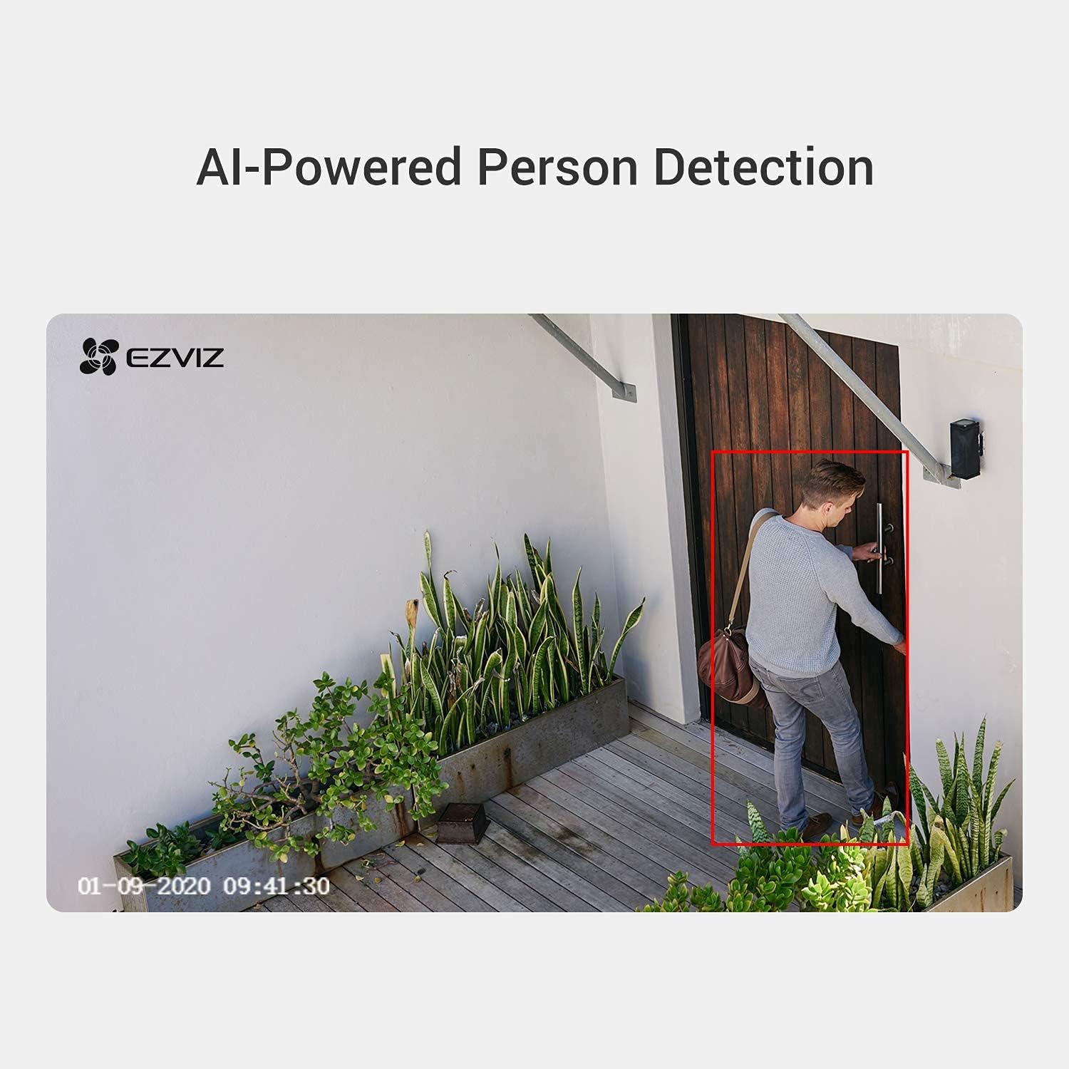 Image of EZVIZ H3C 2K Smart Outdoor Security Camera, weather-resistant, high resolution, and enhanced night vision