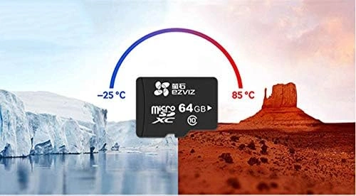 بطاقة EZVIZ MicroSD تتحمل درجات حرارة من -25 إلى 85 درجة مئوية – مثالية للبيئات القاسية