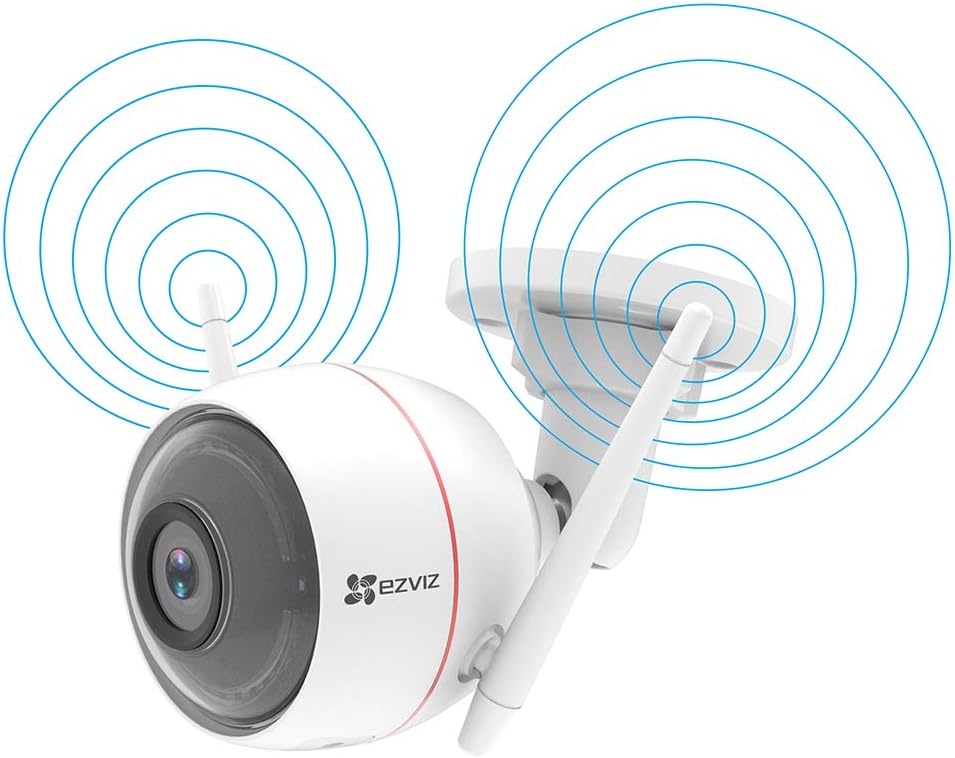 Image of EZVIZ H3C 2K Smart Outdoor Security Camera, weather-resistant, high resolution, and enhanced night vision