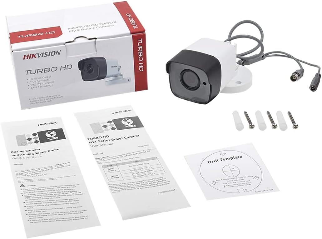 Hikvision DS-2CE16K0T-LPFS 3K surveillance camera with dual light and built-in microphone