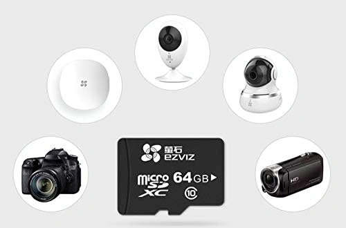 كاميرات مراقبة EZVIZ مع بطاقة MicroSD 64GB – توافق مثالي للأمان الذكي