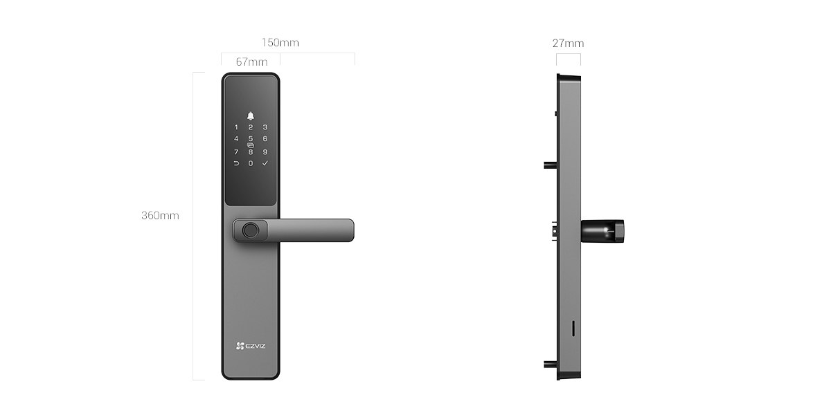 EZVIZ DL05 Smart Door Lock with Fingerprint & Advanced Security