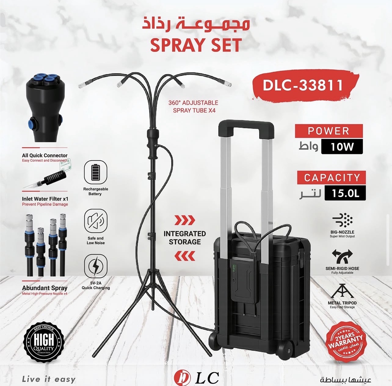 مجموعة الرذاذ المتنقله من DLC