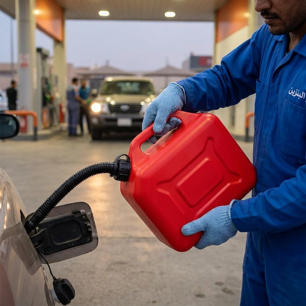 جركل وقود 5 لتر مع خرطوش