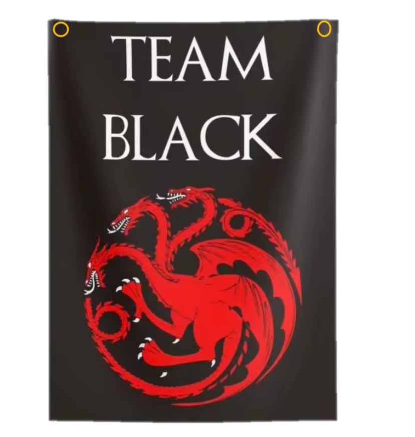 Targaryen flag team black
