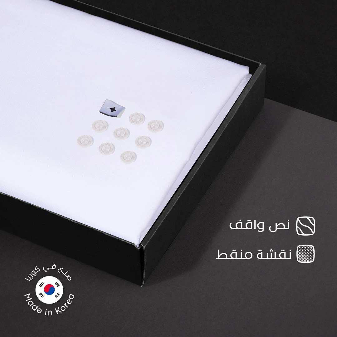 قماش سميراميس نص واقف كوري نقشة منقط S11