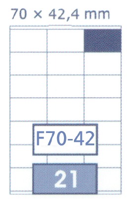 ملصقات متعددة الأغراض 70*42.4 ملم