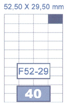 اطلب الان ملصقات متعددة الأغراض 52.5*29.5 ملم مقاس A4