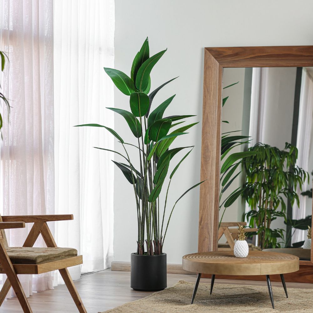  Artificial Banana Strelitzia Plant 1.85m Tall Decorative Tree 
