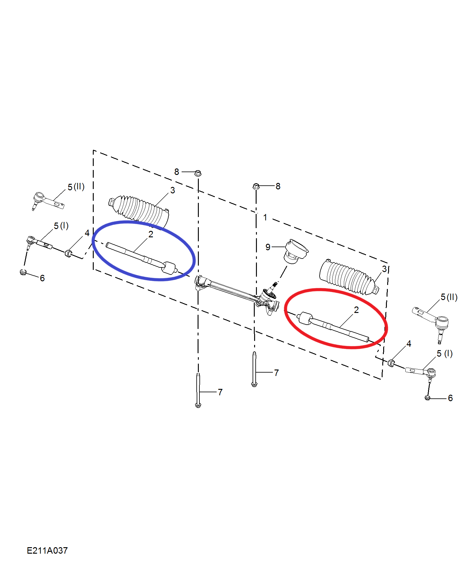  ذراع دركسيون داخلى MG-5 25/26 