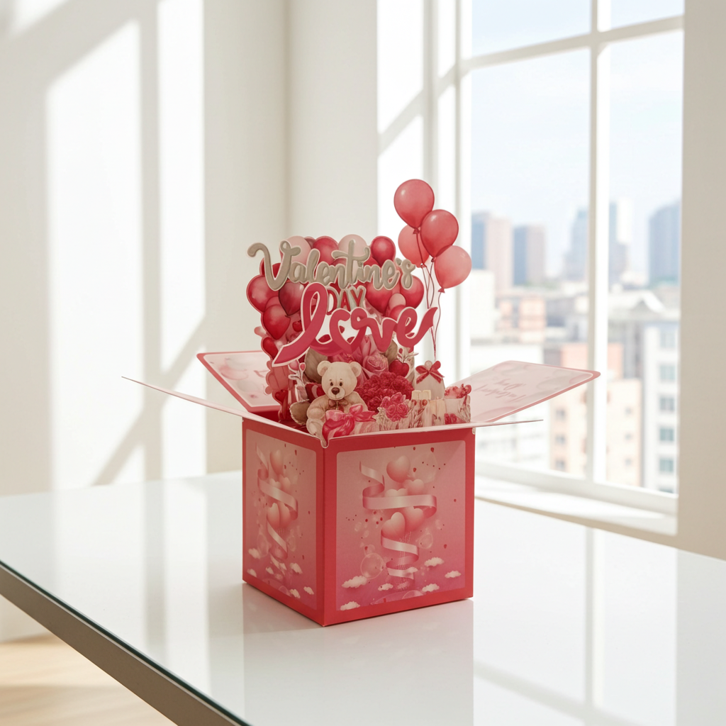 3D Valentine's Day Greeting Cards