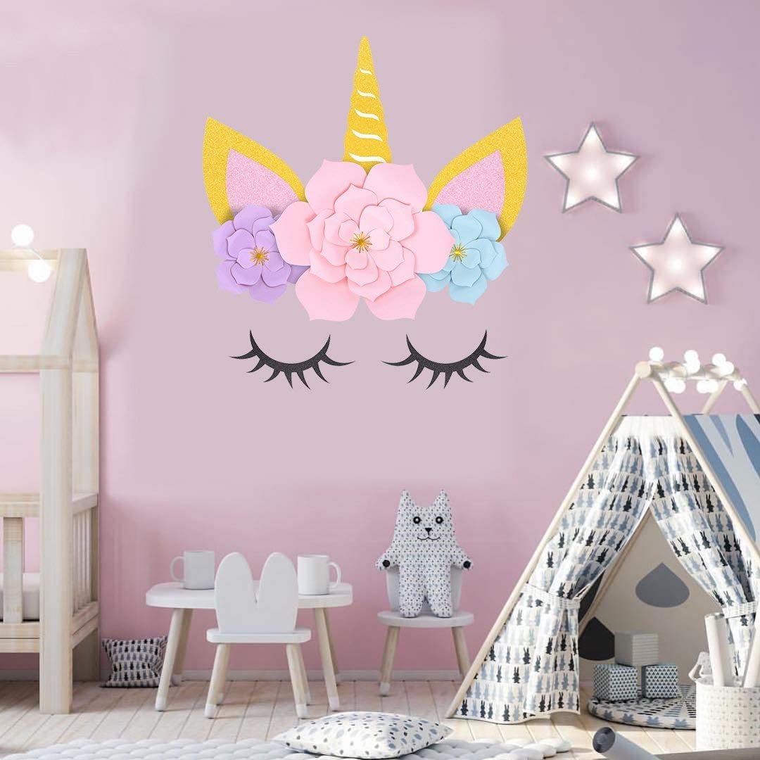 UNICORN GLITTER WALL PAPER