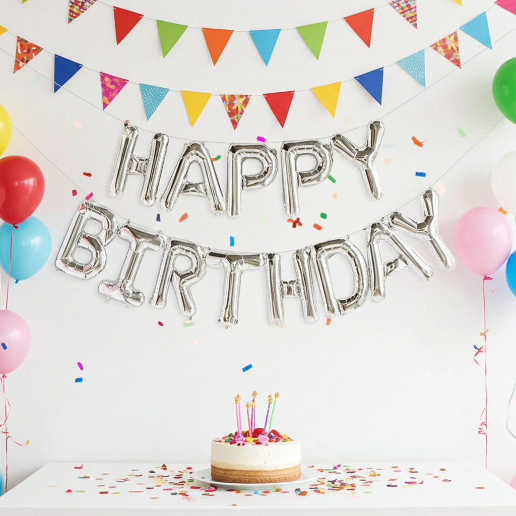 Happy Birthday Letters Banner