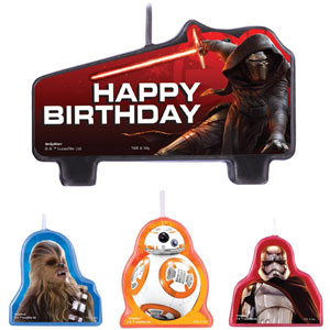 STAR WARS CANDLES 4 PCS