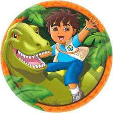Go,Diego Dinner Plates 9in, 8pcs