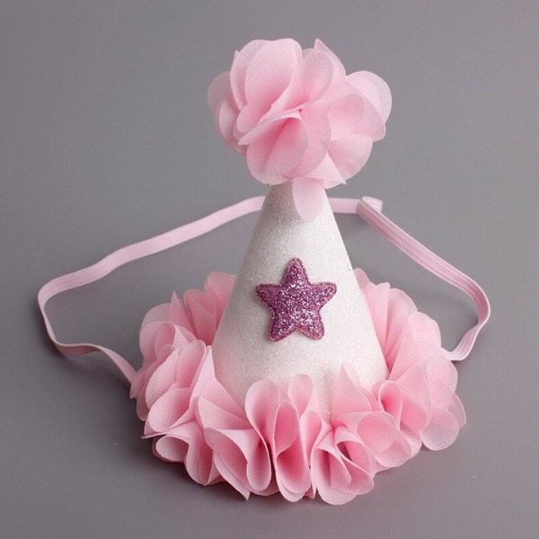 HAT HAIRBAND ELEGANT WHITE WITH STAR