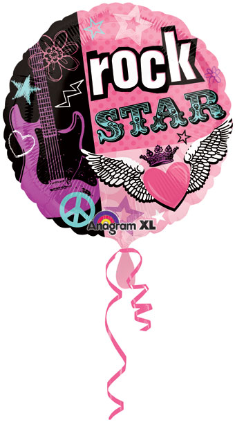 ROCK STAR FOIL BALLOON SIZE 43 CM