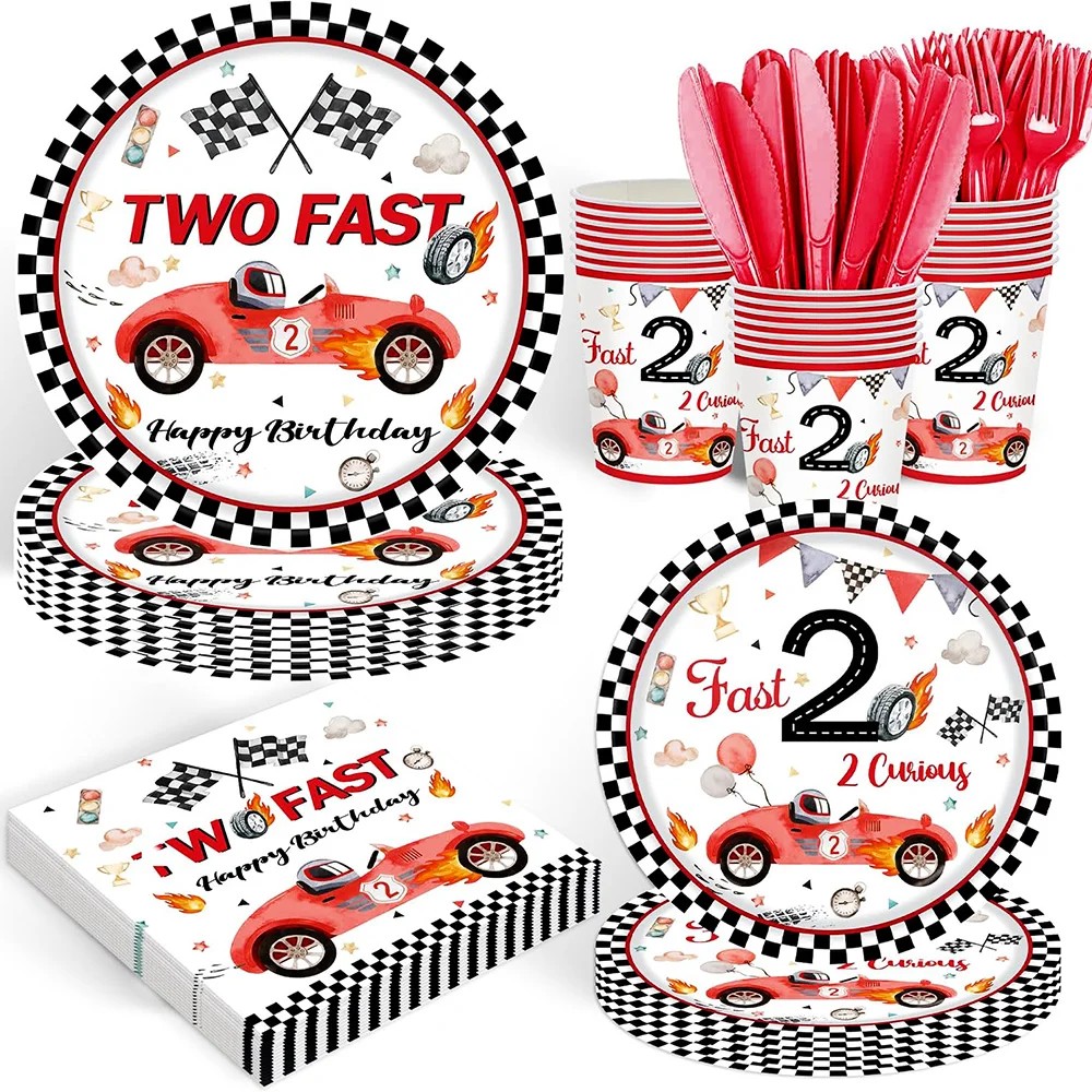 Fast Car Racing Birthday Set