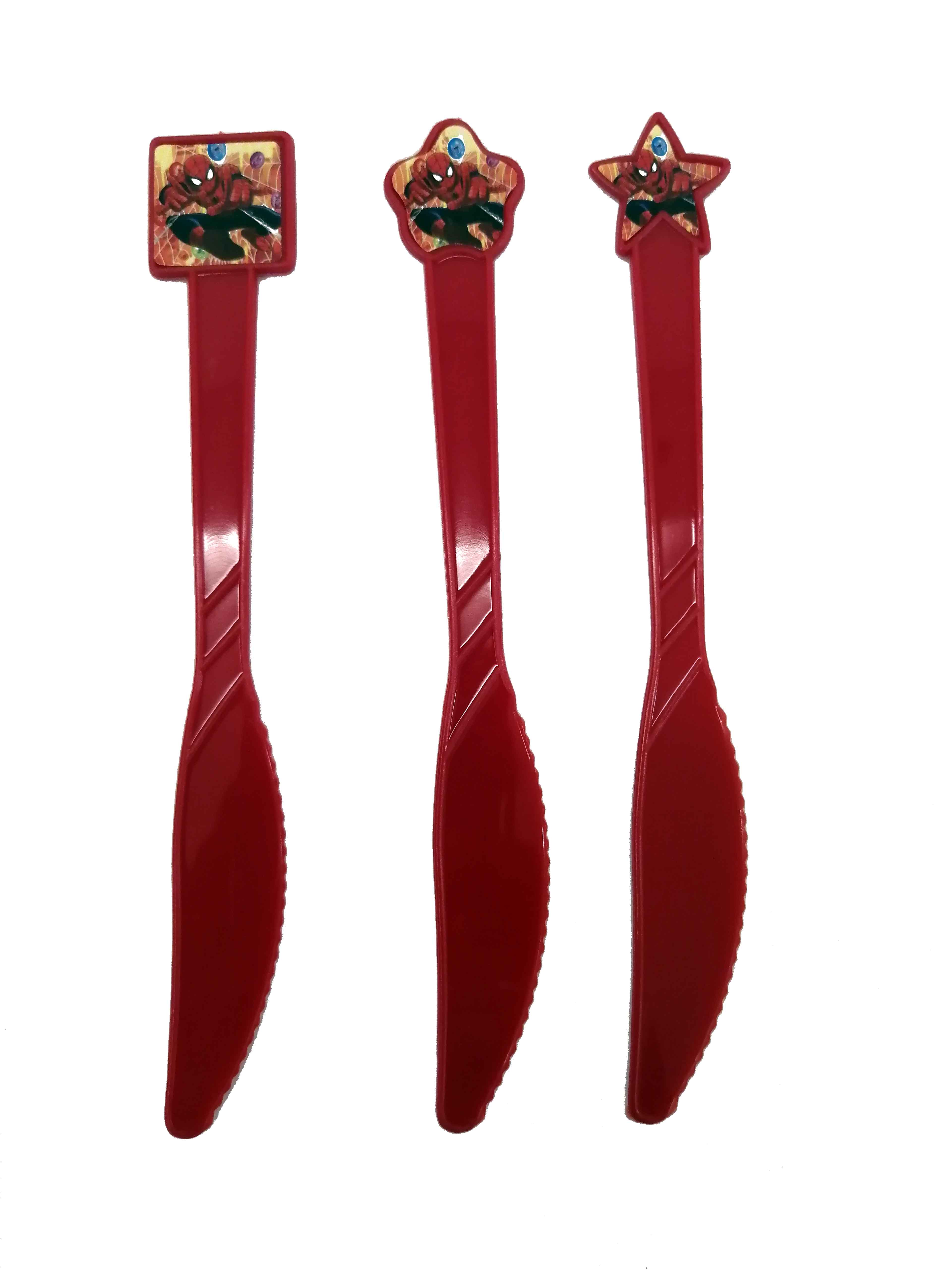 SPIDER MAN KNIFE 6PCS 