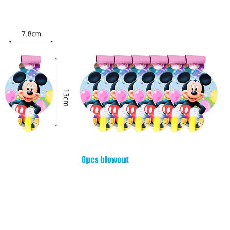 MICKEY MOUSE BLOWOUTS 6 PCS