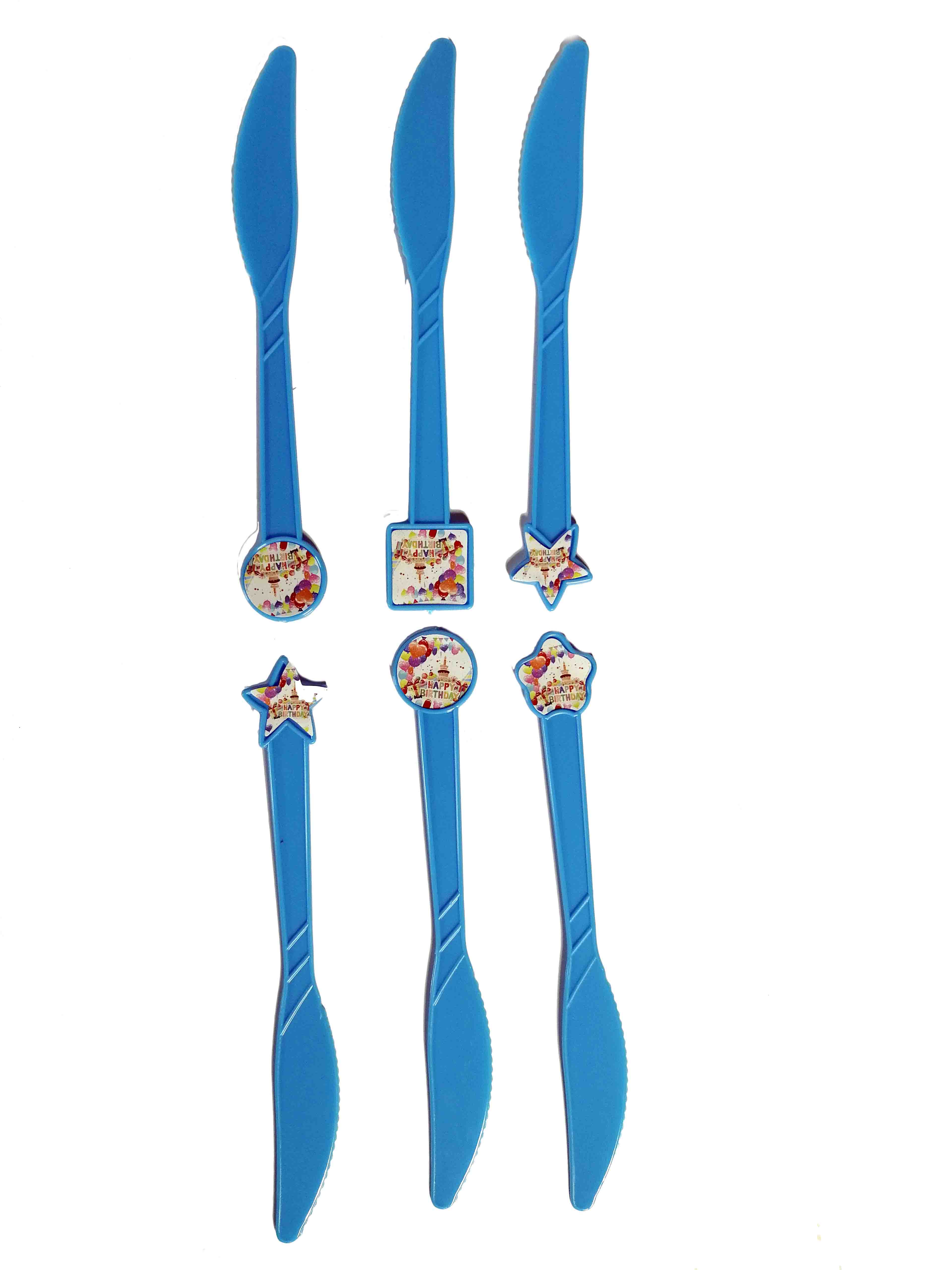HAPPY BIRTHDAY BALLOON KNIFE 6 PCS
