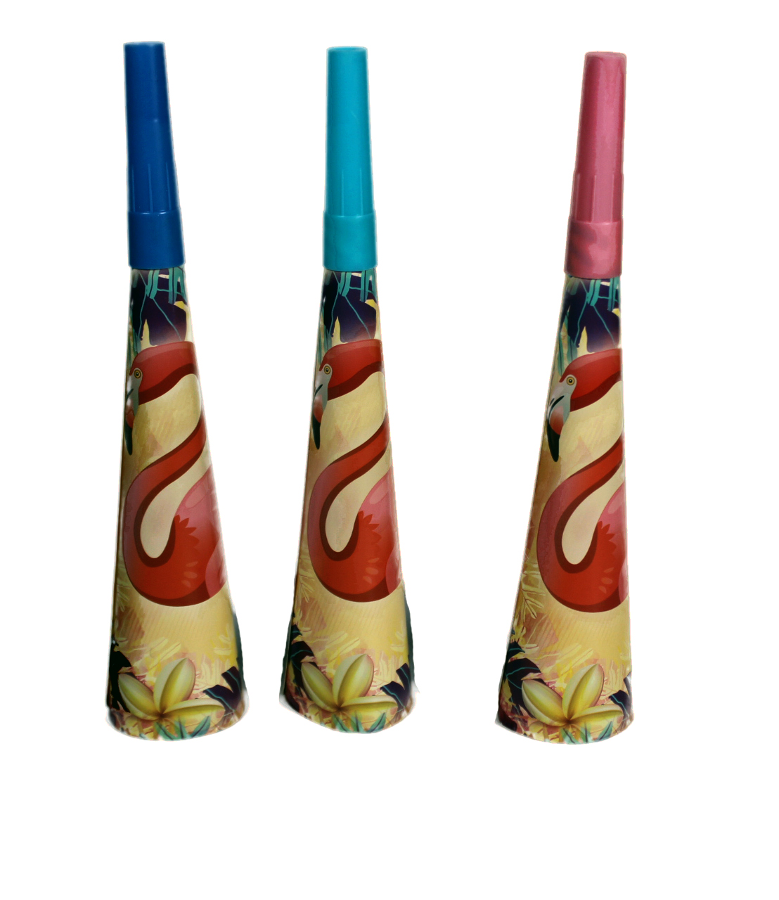 FLAMINGO HORNS 6 PCS