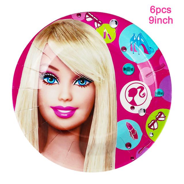 Barbie plates 