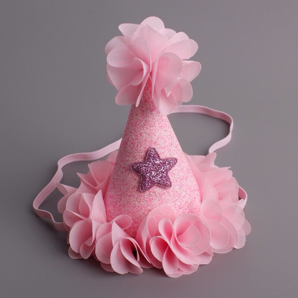 HAT HAIRBAND ELEGANT PINK WITH STAR