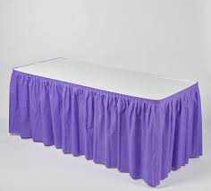 TABLE SKIRT RECTANGULAR COLOR PURPLE Size 73x426 cm 3.11 m