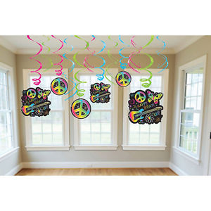 ROCK SWIRL DECORATIONS 12 PCS